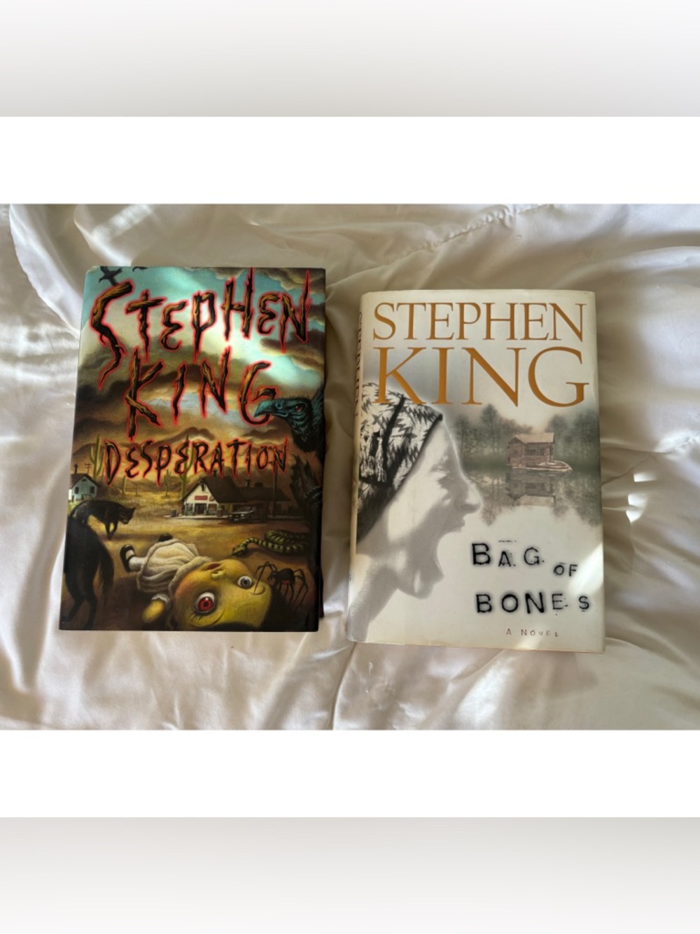 Stephen King’s “Desperation” And “Bag Of Bones” Hardback Novels